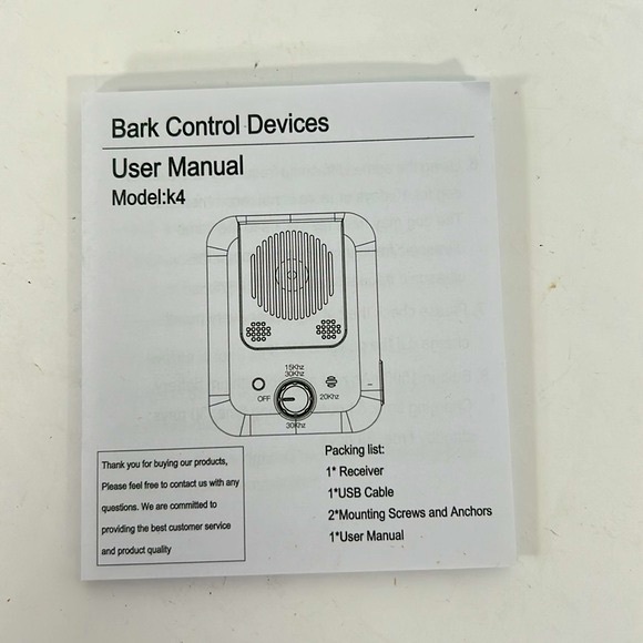 Dog Bark Control Device NIOB Deters Outdoor Nuisance Barking Rainproof Model K4 - Picture 10 of 12